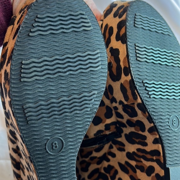 Cheetah print platform peep toe shoes - Picture 4 of 6